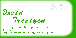 david trestyen business card